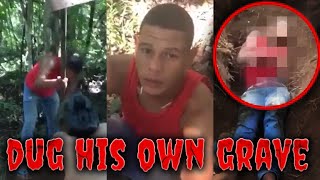 A Truly Shocking Video From Brazil  Victim Forced To Dig His Own Grave Before Being Hacked To Death [upl. by Dexter]