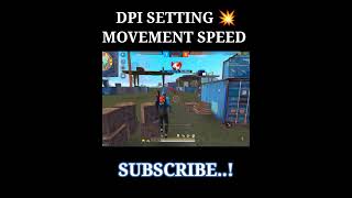 Free fire 🔥 fastest ⚡ 5 Finger Claw settings ⚙️ DPI 399 and zik zak movement speed  foryou shorts [upl. by Lough]