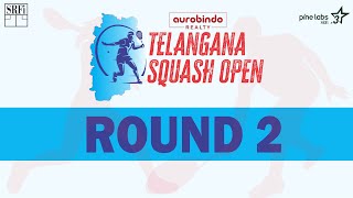 Court 1  Day 2  Aurobindo Realty Telangana Squash Open 2023 [upl. by Millian]