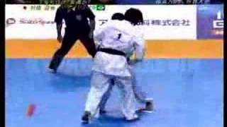 The 9th World Open Karate Tournament 2007Teixeira VS Murata [upl. by Hellah569]