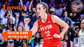 CAITLIN CLARK BREAKS WNBA RECORD FOR ASSISTS IN A GAME 🙌 Drops 19 dimes vs Wings  WNBA on ESPN [upl. by Kliber994]