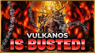 100 OP Vulkanos Fumor Showcase Raid Shadow Legends Test Server [upl. by Yenruoc]