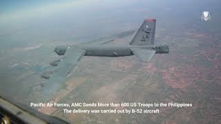 B52 aircraft sent more than 600 US troops to the South China Sea [upl. by Gabriellia93]