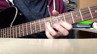 lil peep  nineteen guitar lesson [upl. by Koziarz585]