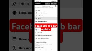 Facebook update 2024Facebook Tab bar updateshorts facebook [upl. by Harbison346]