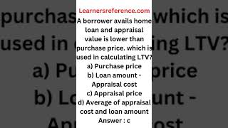 Appraisal value lower than purchase price LTV calculation 79 Shorts [upl. by Aicnetroh]