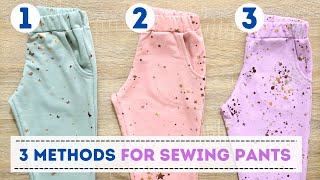 How to sew pants 3 methods that I use [upl. by Trescha850]