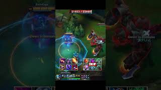 GWEN Killing 20K HP CHOGATH in 1 second leagueoflegends [upl. by Church974]