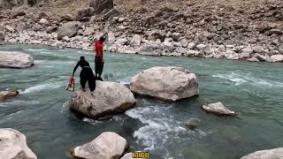 Nomadic life fishing in the Khorsan river and crossing old boatsnomadiclife fishingoldboat [upl. by Hurff]