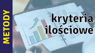 Diagnoza organizacji  kryteria ilościowe [upl. by Telfore]