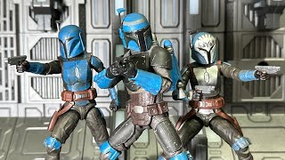 The Black Series Mandalorian Koska Reeves  Axe Woves  BoKatan Kryze Unit Weathering  Action Pose [upl. by Iharas]