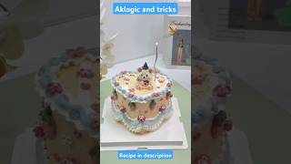 Kyaa Cake Bnaya hai😍😱🎂💖shorts trending shortsfeed youtubeshorts viralshorts AKLogic07 [upl. by Aicilla]