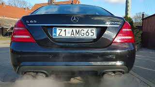 MercedesBenz S65 AMG V12 BITURBO Cold Start SOUND [upl. by Gina587]