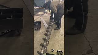 Installation process of grain conveyor wheel [upl. by Trainer]