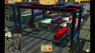 Port Simulator 2012 Hamburg  Unloading Container Ship [upl. by Anita894]