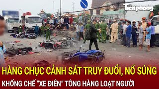 Bản tin thời sự Hàng chục cảnh sát truy đuổi nổ súng khống chế “xe điên” tông hàng loạt người [upl. by Bridie]