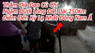 Quang Trip  Thăm Địa Đạo Củ Chi Ngầm Dưới Lòng Đất Dài 250Km  Cu Chi Tunnels [upl. by Dodds740]