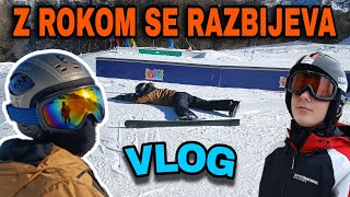 Z Rokom se razbijeva  smučanje v Franciji VLOG SLO [upl. by Catherin195]