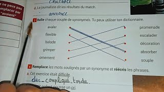 Vocabulaire Cm2 exercices 3et 4 page 59les synonymes nénuphar Cm2 [upl. by Shivers]