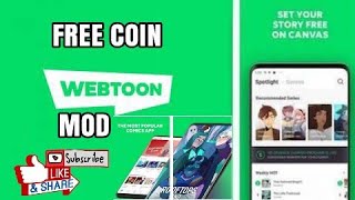 Webtoon mod apk free coin [upl. by Bedwell]