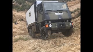 Bucher Duro 6x6 Motorhome OffRoad test drive [upl. by Peckham]