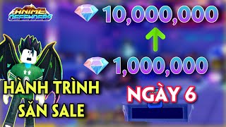 ANIME DEFENDERS  HÀNH TRÌNH SĂN SALE TỪ 1 TRIỆU GEM LÊN 10 TRIỆU GEM NGÀY 6 [upl. by Lali]