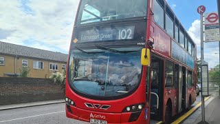 Journey on the London Bus Route 102  HV66 LJ62BCU  Gemini 2 B5LH  Arriva London [upl. by Tamera356]