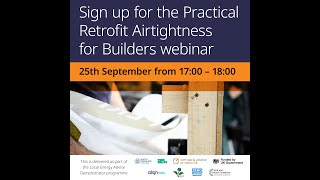 Practical Retrofit Airtightness for Builders [upl. by Arratoon]