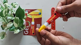 FeviKwik Gel Uses amp Review  Fevikwik Adhesive Uses  How to use Fevi Kwik Gel  Pidilite Fevikwik [upl. by Hsirahc]