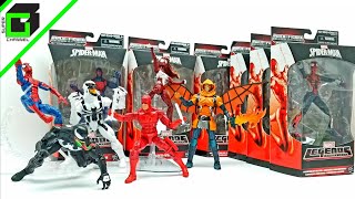 UNBOXING SpiderMan Marvel Legends Hobgoblin Build a Figure Complete Set PLUS VENOM by Hasbro [upl. by Atinid421]