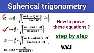 Spherical trigonometry equation solved based problems [upl. by Yblek982]