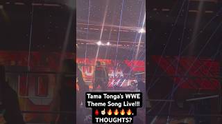 Tama Tonga’s WWE Theme Song Live 🩸☝🏻🔥🔥🔥🔥 THOUGHTS theme song wwe live smackdown [upl. by Aniteb528]