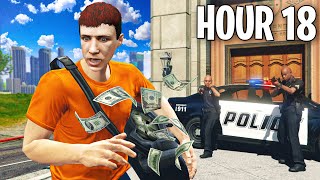 I Spent 24 Hours Robbing Banks in GTA 5 [upl. by Eyde]