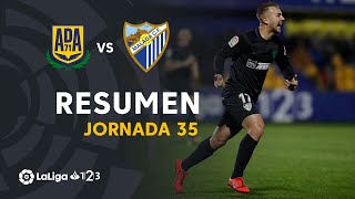 Resumen de AD Alcorcón vs Málaga CF 14 [upl. by Also]