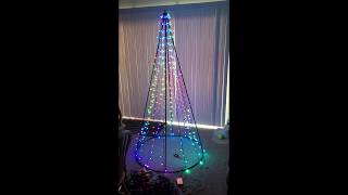 Dream Color LED String Lights work with VSS WiFi Music Controller for Christmas tree [upl. by Jew]