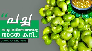 Tasty Cashew Nut Curry Recipe 2020 Green cashew nut curry recipe in Malayalam [upl. by Howland570]