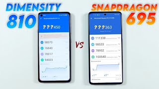 Dimensity 810 Vs Snapdragon 695  Antutu Benchmark amp Specification [upl. by Noslien999]