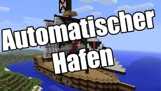 MinecraftAutomatischer Hafen mit Andocksystem [upl. by Ellehcem911]