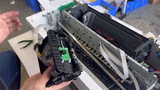 How to reply the Carriage of nozzle of ACHI A3 Roll DTF printer dtfprinter [upl. by Arrat]