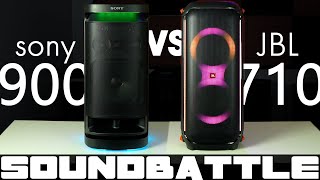 SONY SRS xv900 vs JBL Partybox 710  Binaural sound sample [upl. by Rosenblum]