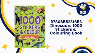 9780655231653 Dinosaurs 1000 Stickers amp Colouring Book [upl. by Ahsienaj954]