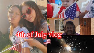 4th of July vlog🇺🇸 family❤️partying🥳amp fireworks🎆  Selena Grajeda [upl. by Anilet]