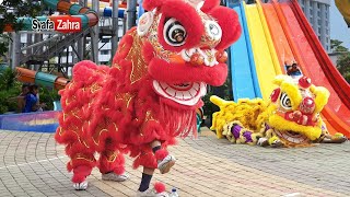 Barongsai 2020 main di Kolam Renang Atlantis Ancol  Lion Dance cny 2023 [upl. by Atirres]