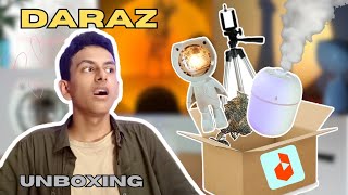 Daraz Unboxing‼️Tripod Sunset lamp Mini Humidifier Metal leaf 🍂 [upl. by Sebastiano819]