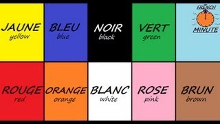 Learn French with Jublie2  French Colors The French Minute [upl. by Ofori744]