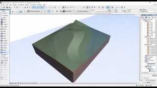 Model terrain in ArchiCAD  create site [upl. by Amity]