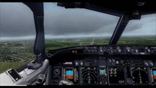 FSX HD Atterrissage très difficile Air Algérie à LilleLesquin 737800 Vent 36KTS [upl. by Matazzoni]