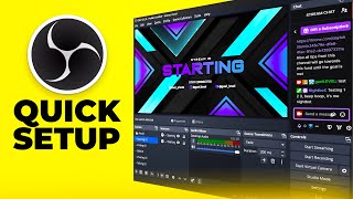 OBS Studio 7mins QUICK beginners Guide  Install Overlays Alerts Setup for Stream [upl. by Damle]