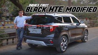 Indias First KIA SELTOS BLACK HTE 2024 w Connected Taillights amp Ice Pearl Interior  📞7977662321 [upl. by Hardy334]