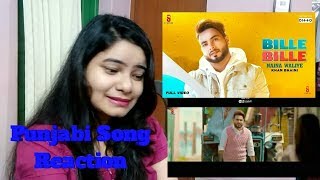 Bille Bille Naina Waliye  Khan Bhaini  Reaction  Punjabi Songs 2019  React Like Diva [upl. by Rendrag]